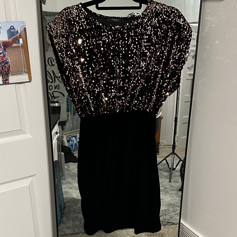 Sequin Black Dress